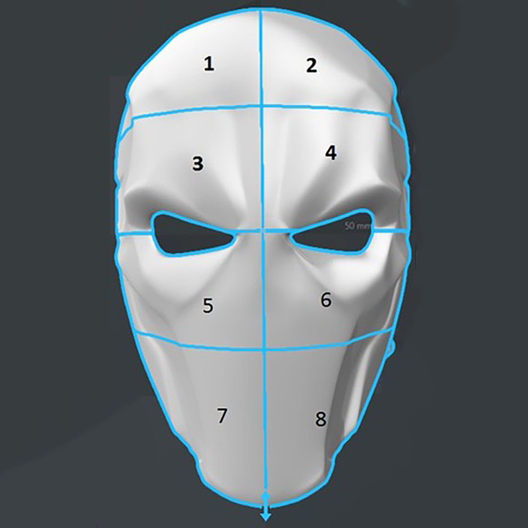Deathstroke Mask 3D Model Ready to Print 3D print model_3