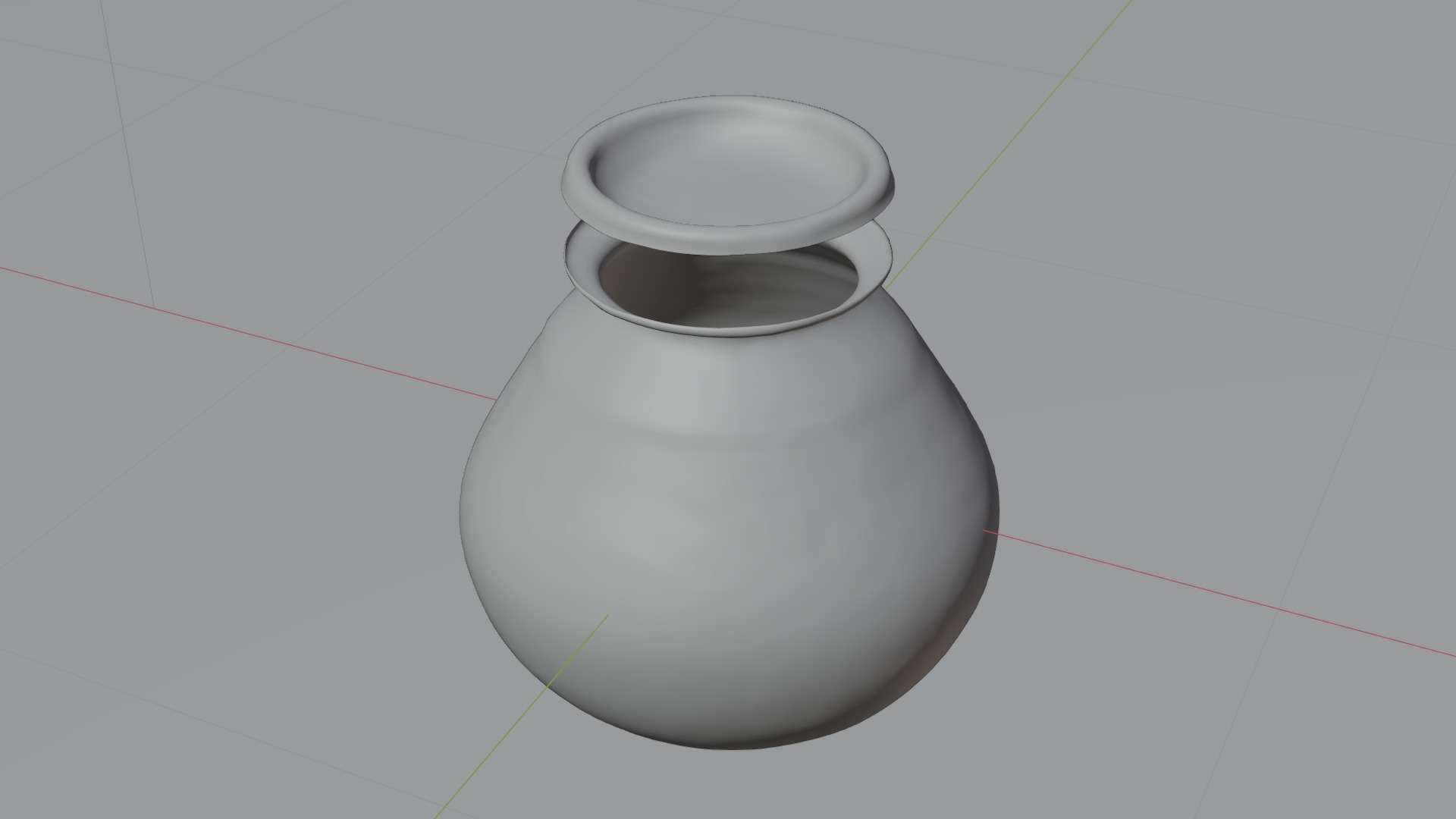 Ancient Indian Pot Low-poly 3D model_1