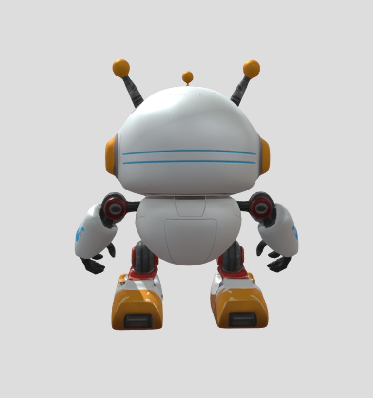 Cute Robot 3D model_3