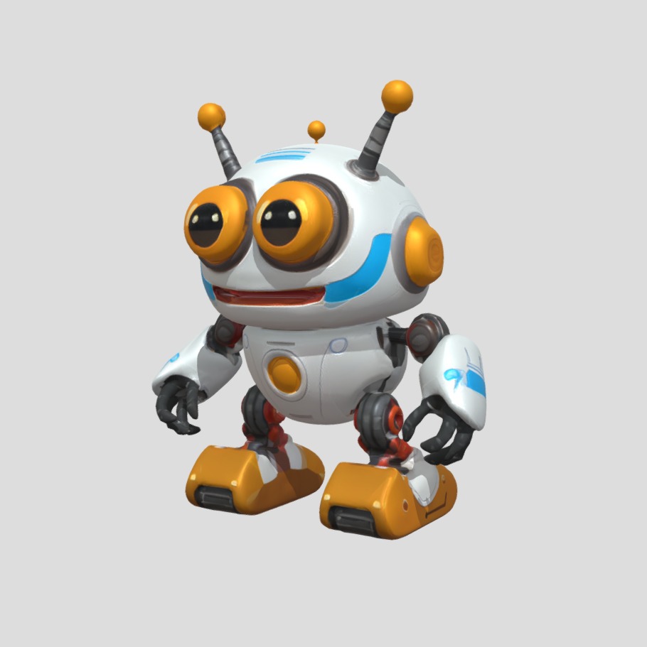 Cute Robot 3D model_1