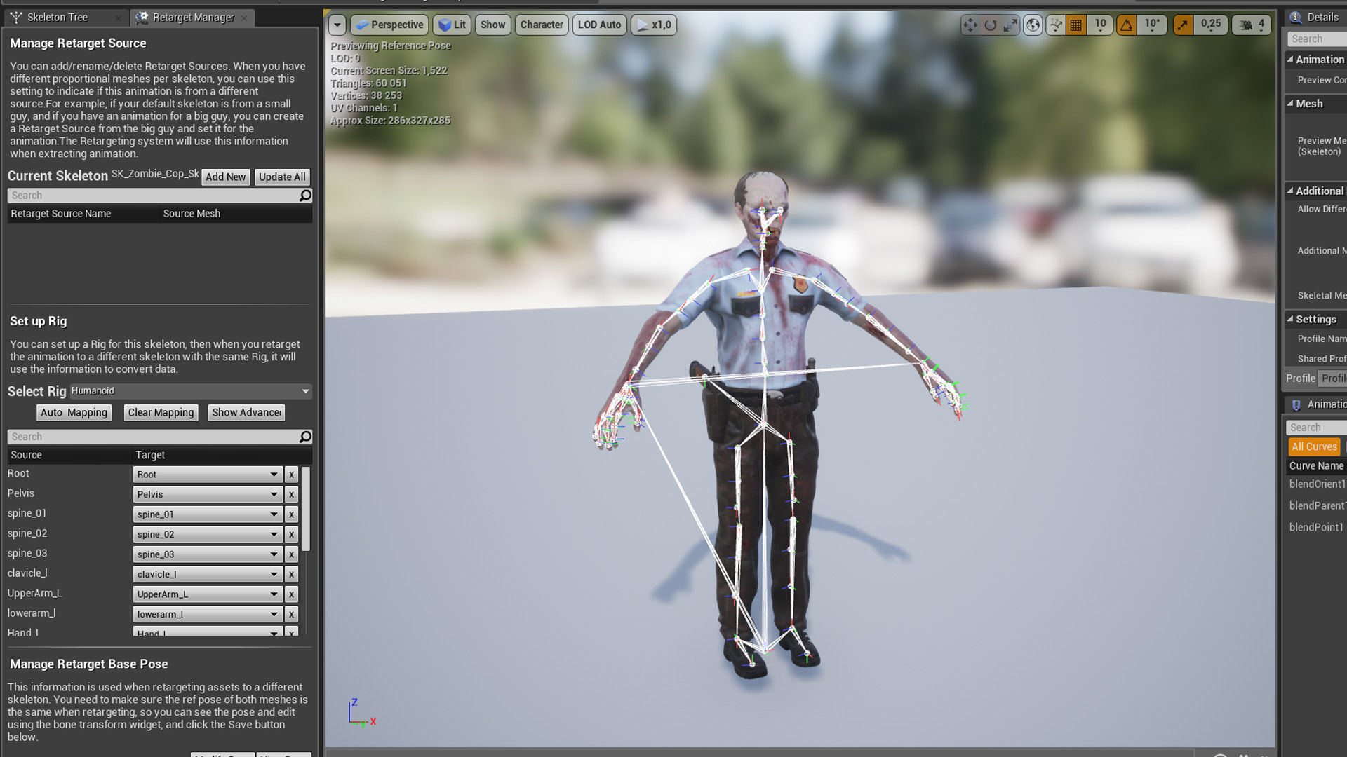 Zombie Cop Low-poly 3D model_29