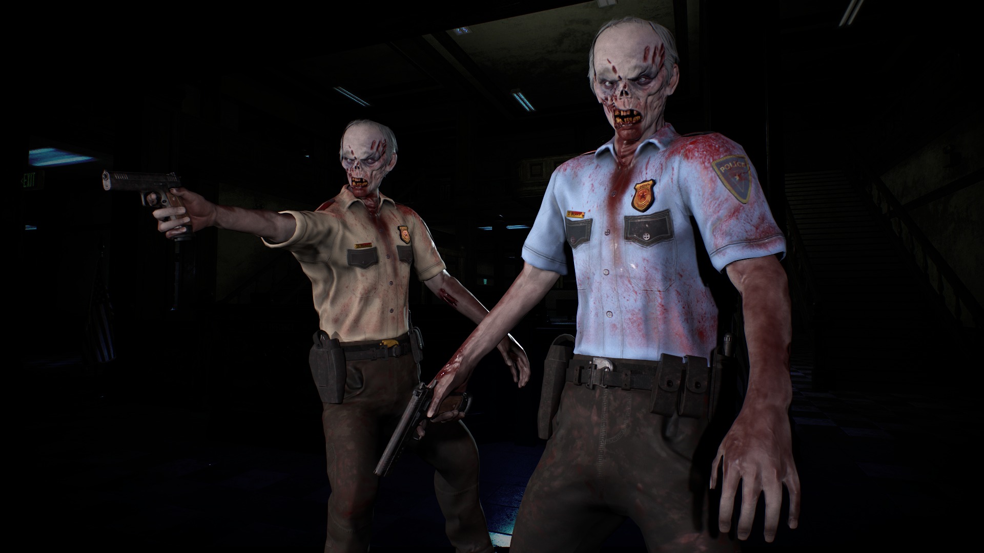 Zombie Cop Low-poly 3D model_6