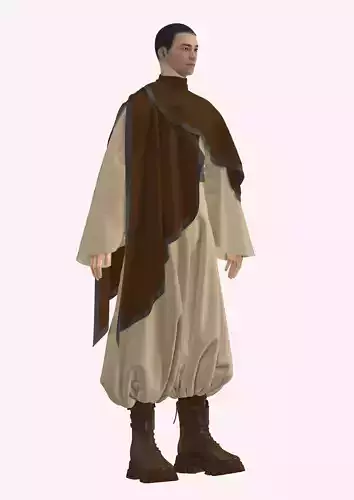 JEDI inspired garment in Style3d Atelier