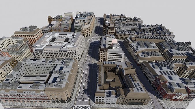 European architecture 3D model