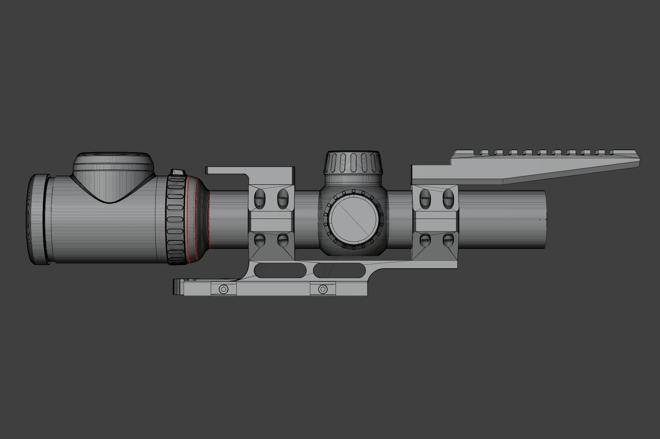 Leica Magnus I with AD Delta C Mount High Poly 3D model_7