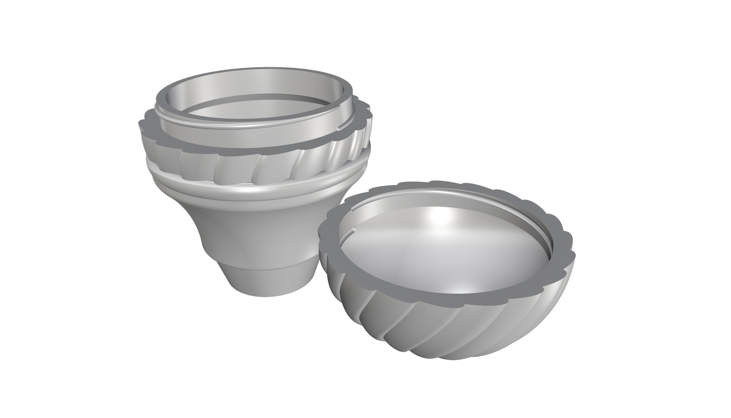 Willy Wonka Cane Top With Twist Cap 3D print model_7