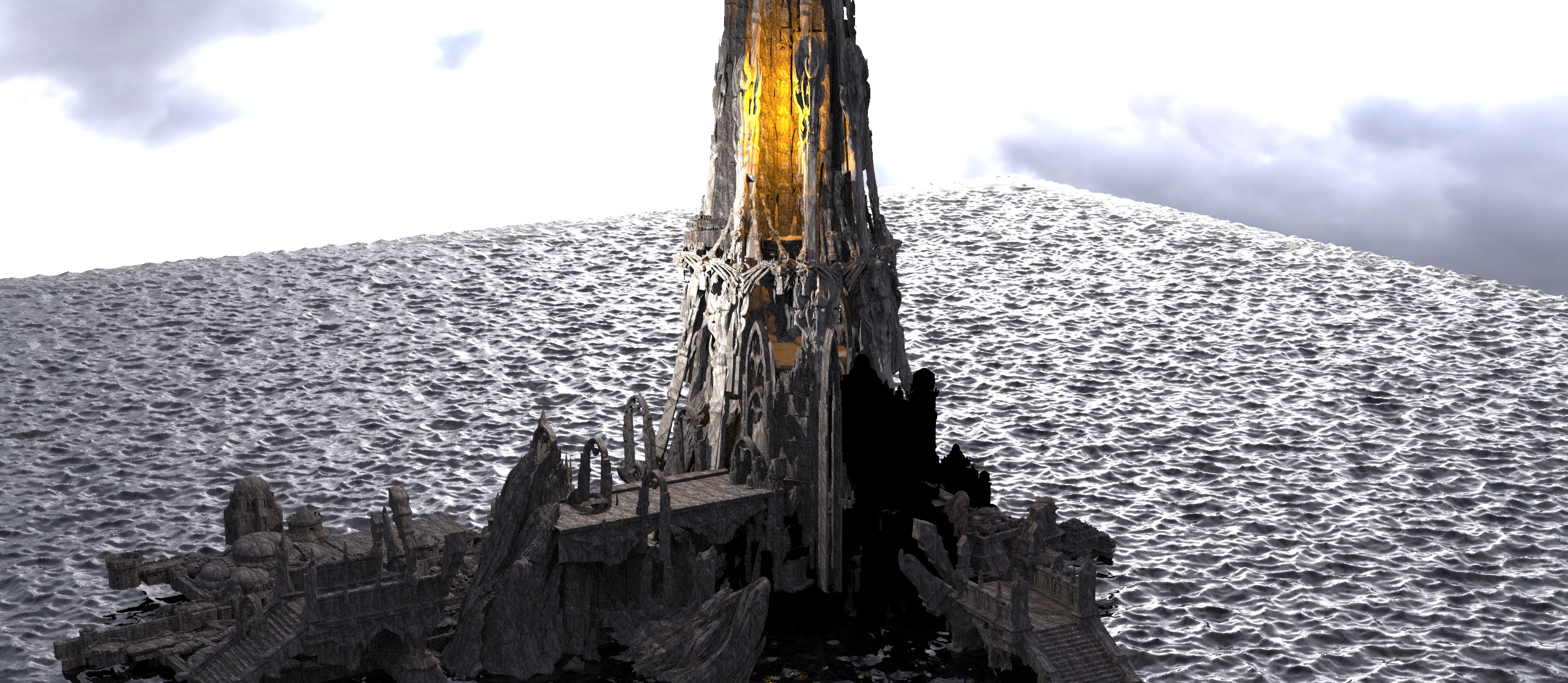 Dark Moria ore Tower 4  3D model_1