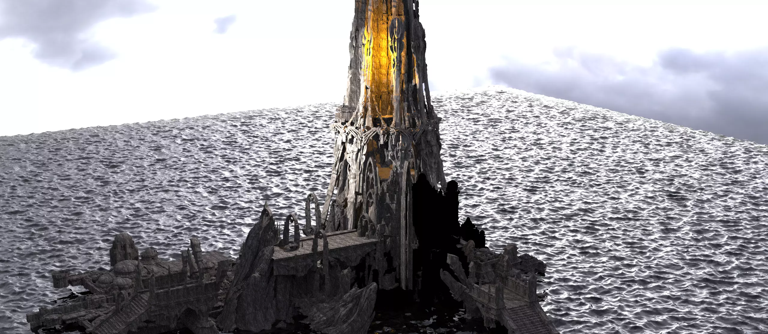 Dark Moria ore Tower 4  3D model_0