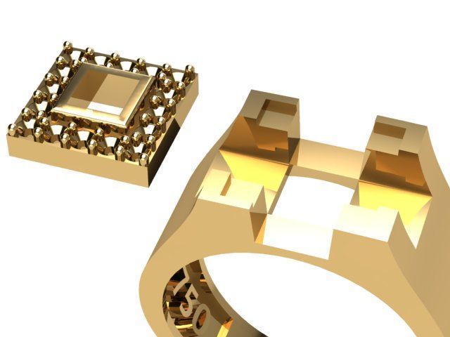 Men ring 3D print model_15