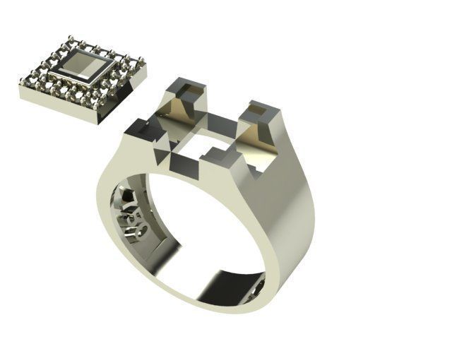 Men ring 3D print model_2