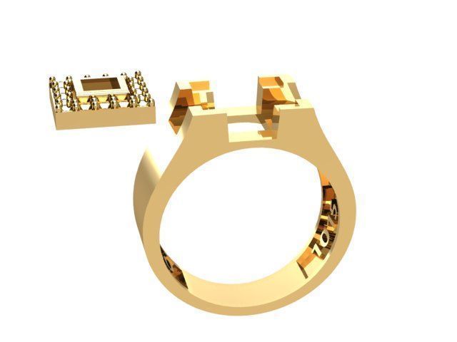 Men ring 3D print model_9
