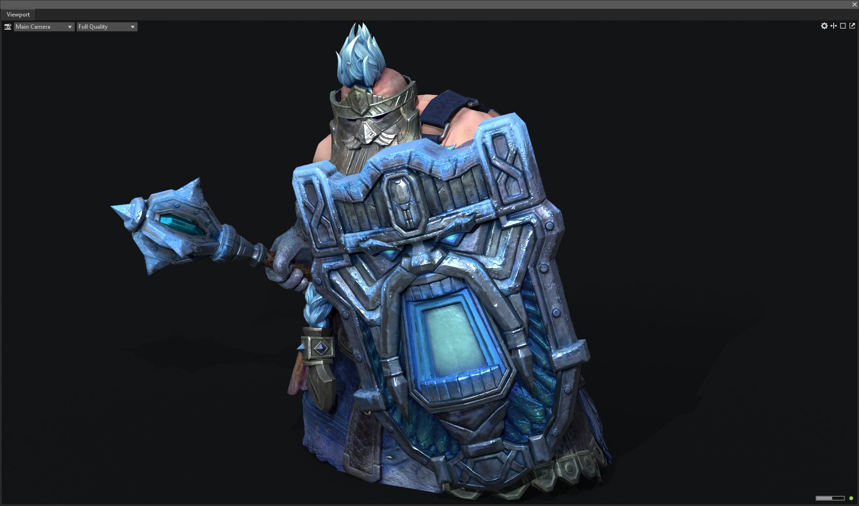 Dwarf warrior 3D model_11
