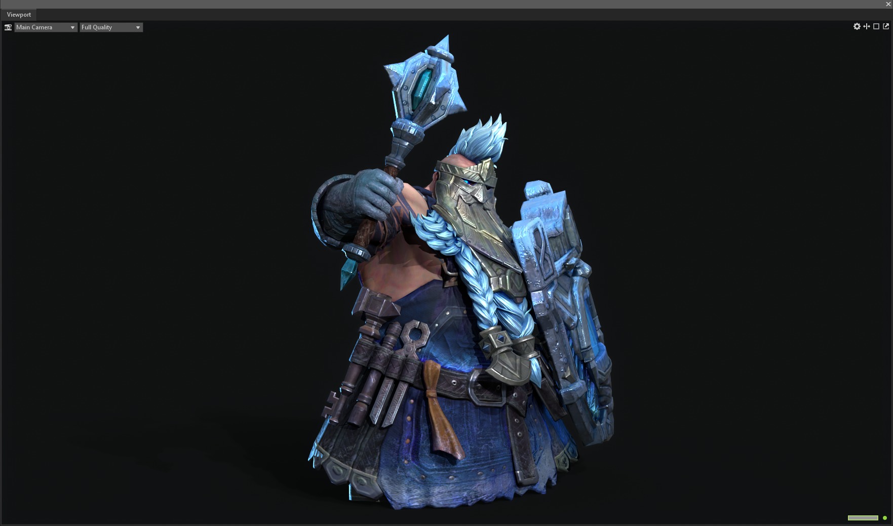 Dwarf warrior 3D model_6