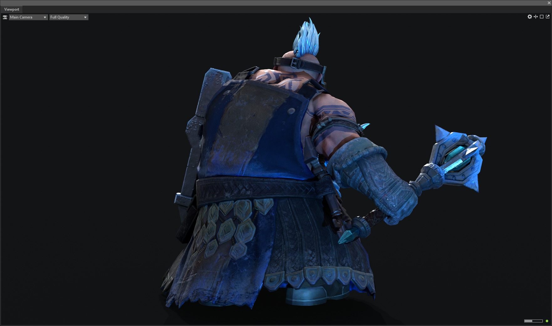 Dwarf warrior 3D model_10