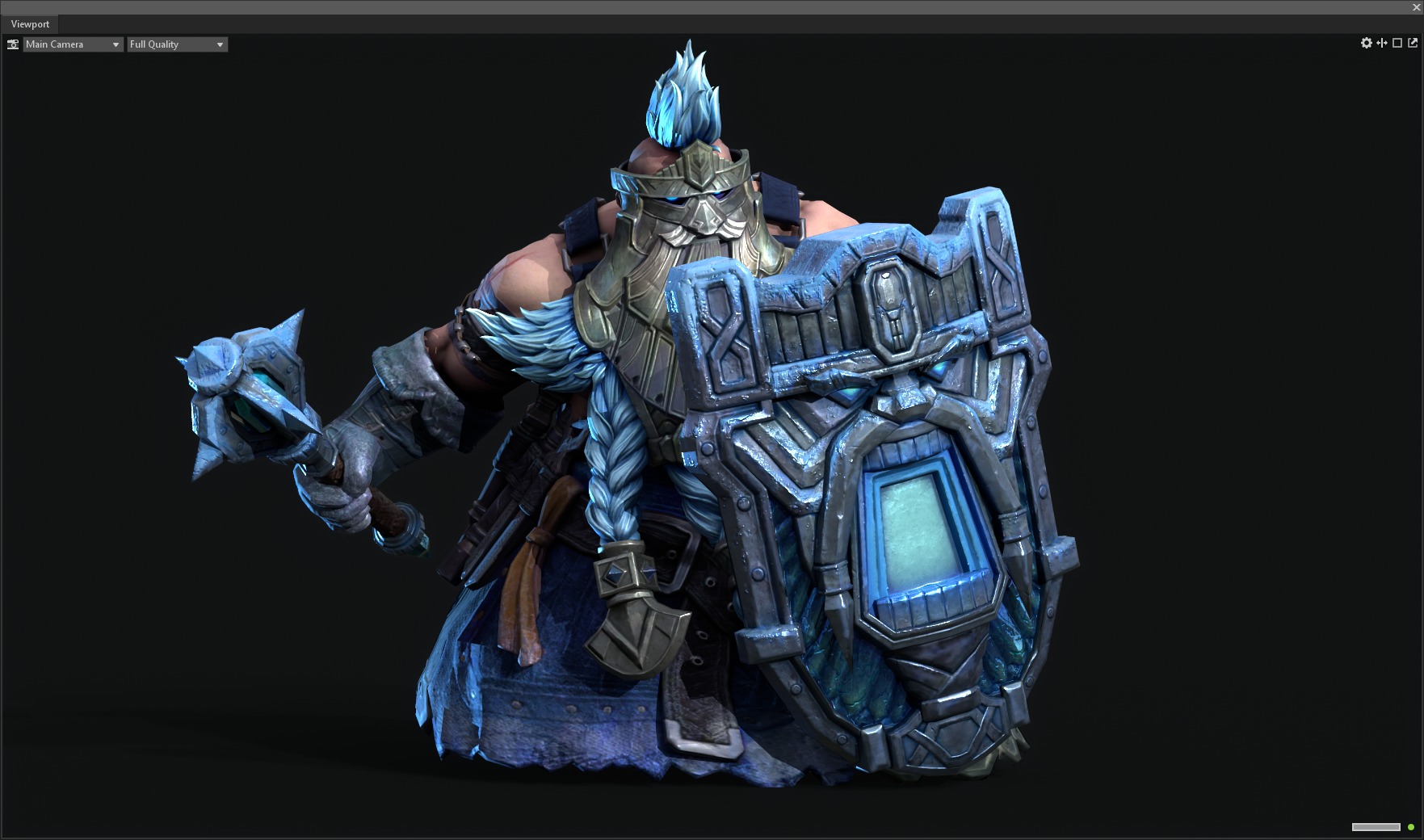 Dwarf warrior 3D model_8