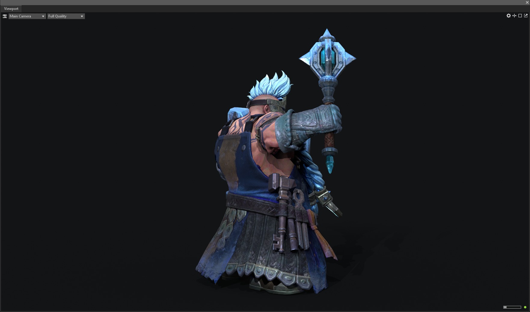 Dwarf warrior 3D model_5
