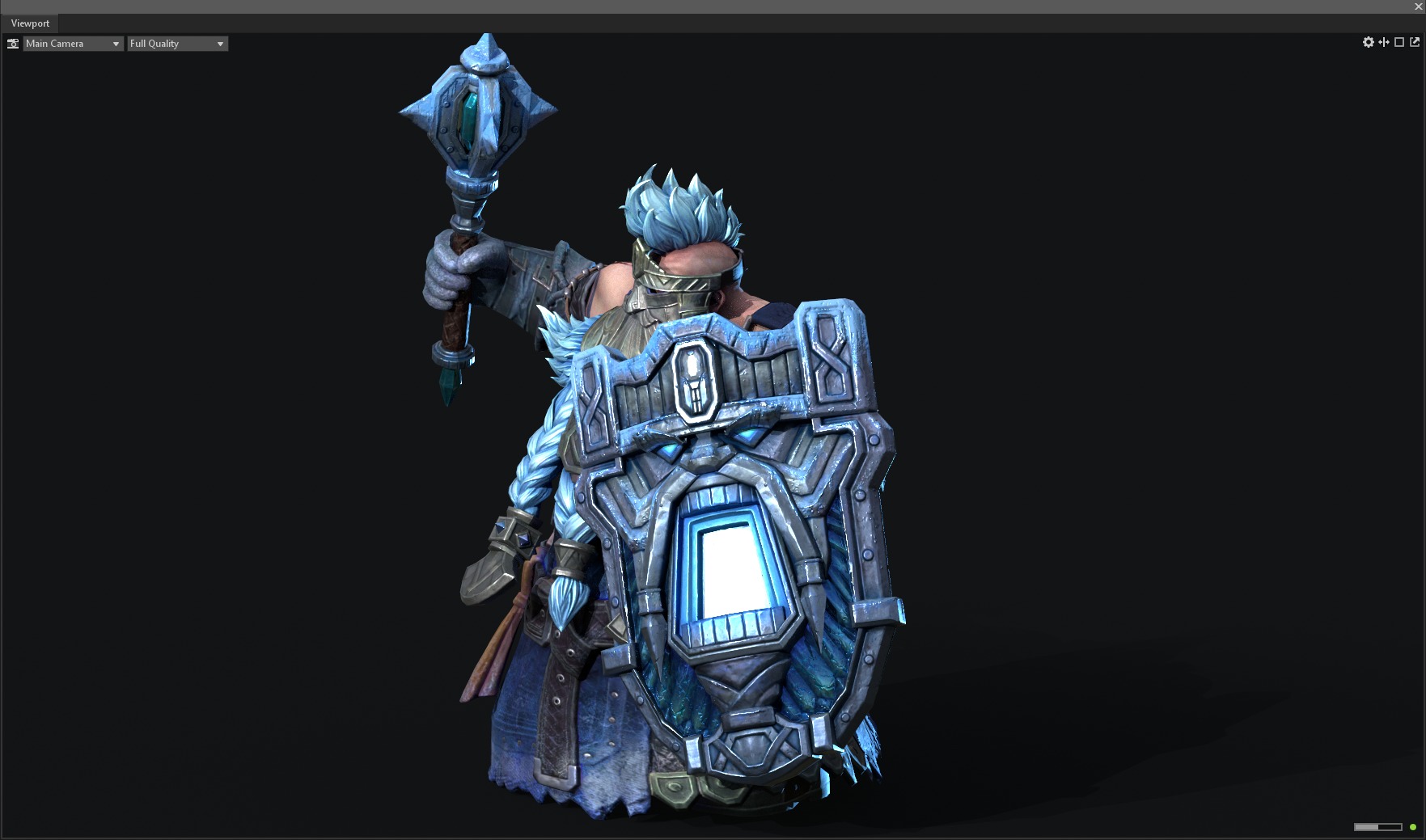 Dwarf warrior 3D model_3