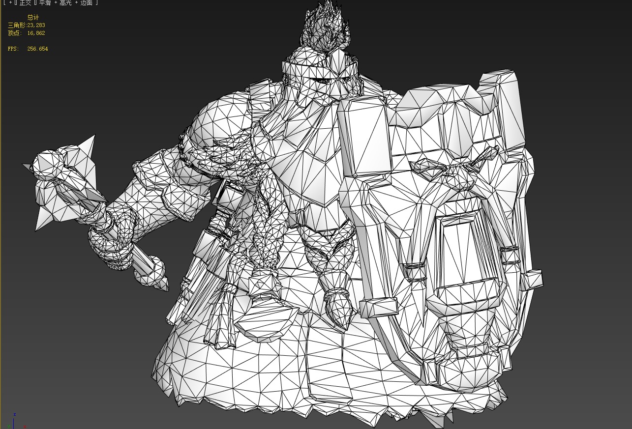 Dwarf warrior 3D model_15