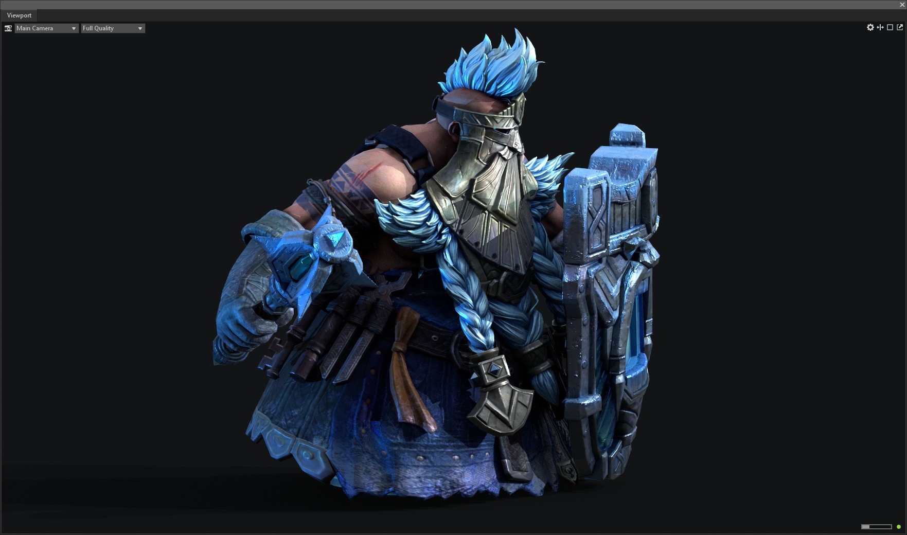 Dwarf warrior 3D model_9