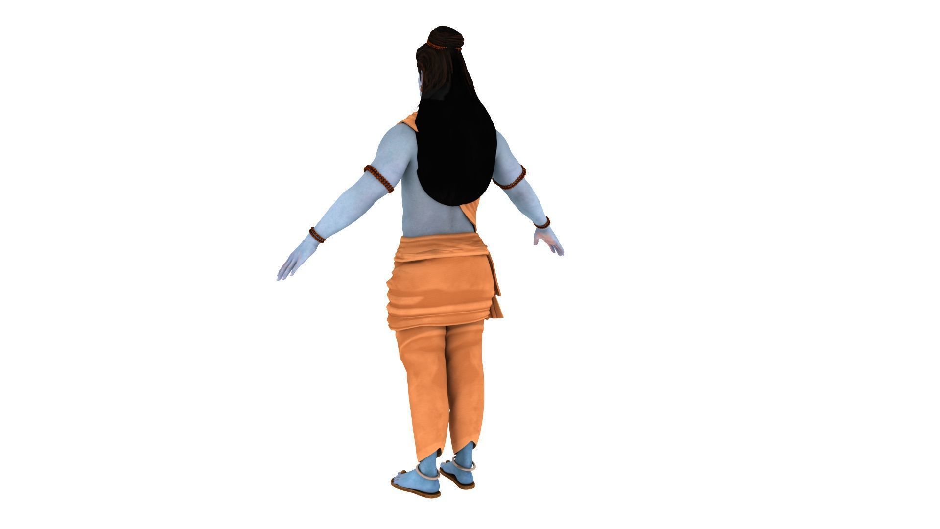 Lord ram t pose 3D model_21
