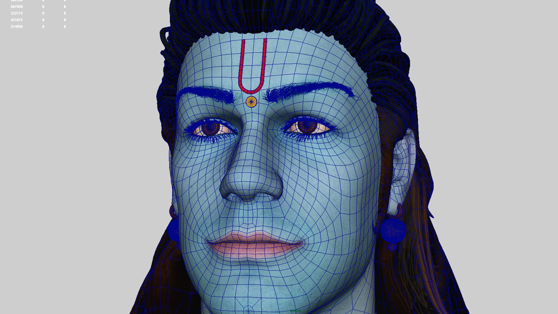 Lord ram t pose 3D model_7