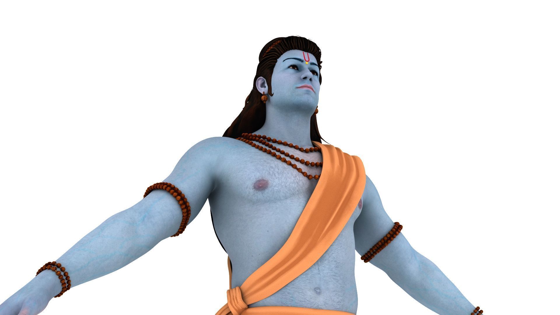 Lord ram t pose 3D model_3