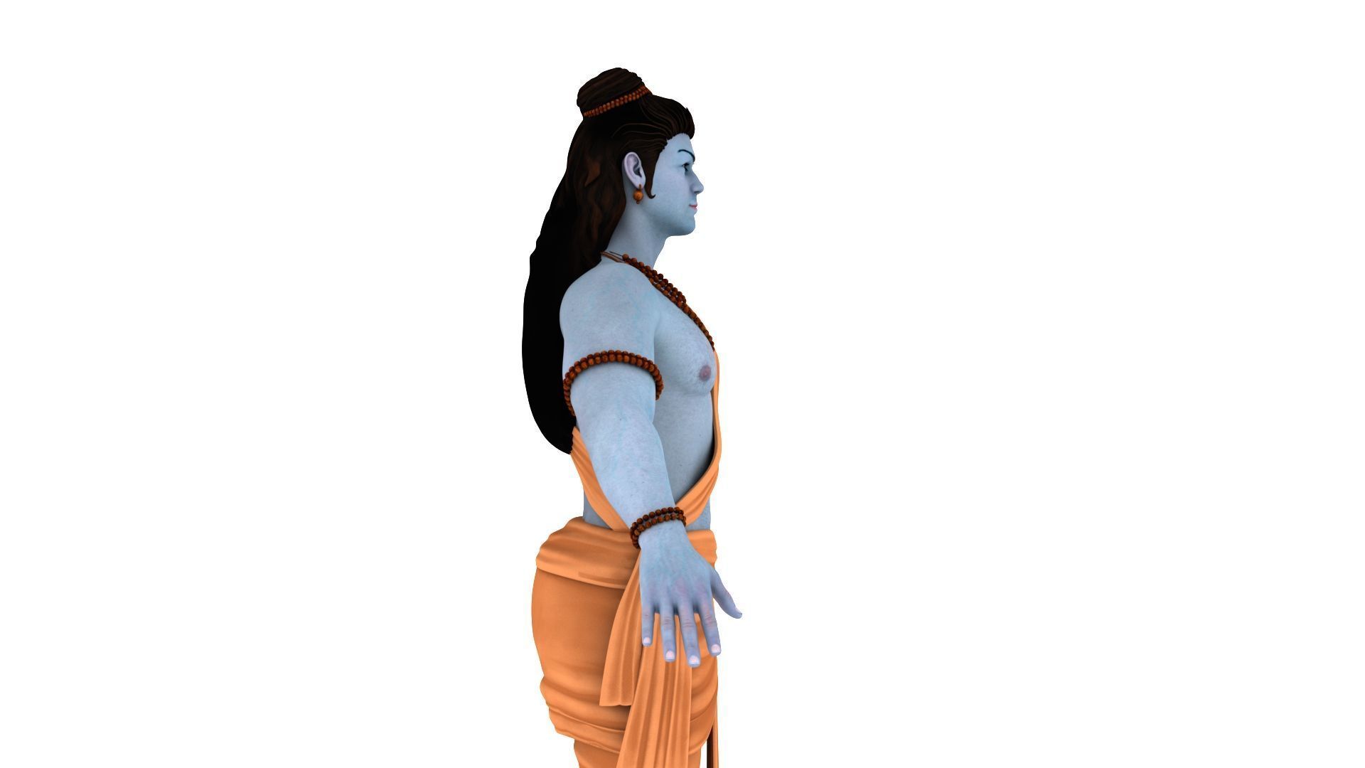 Lord ram t pose 3D model_17