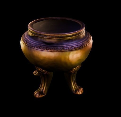 Incense Burner 3 Low-poly 3D model