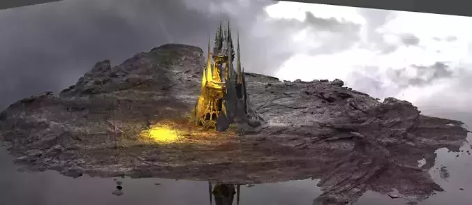 Dark Orthanc ground 1 3D model