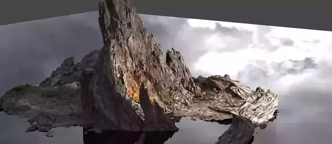 Dark Orthanc mountain ground