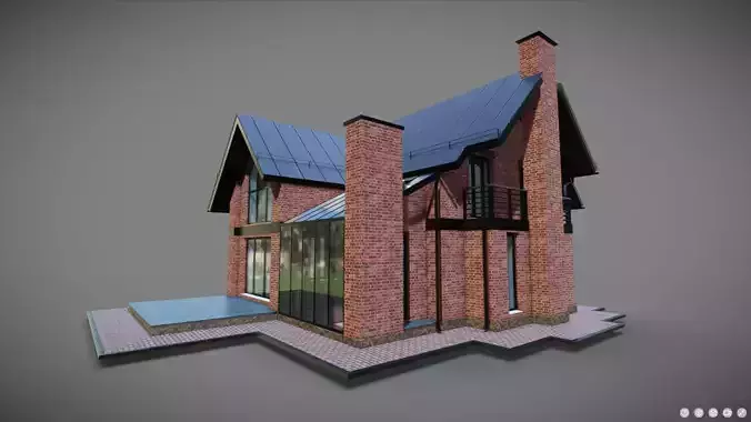 P0021 Residential House Britain Modern