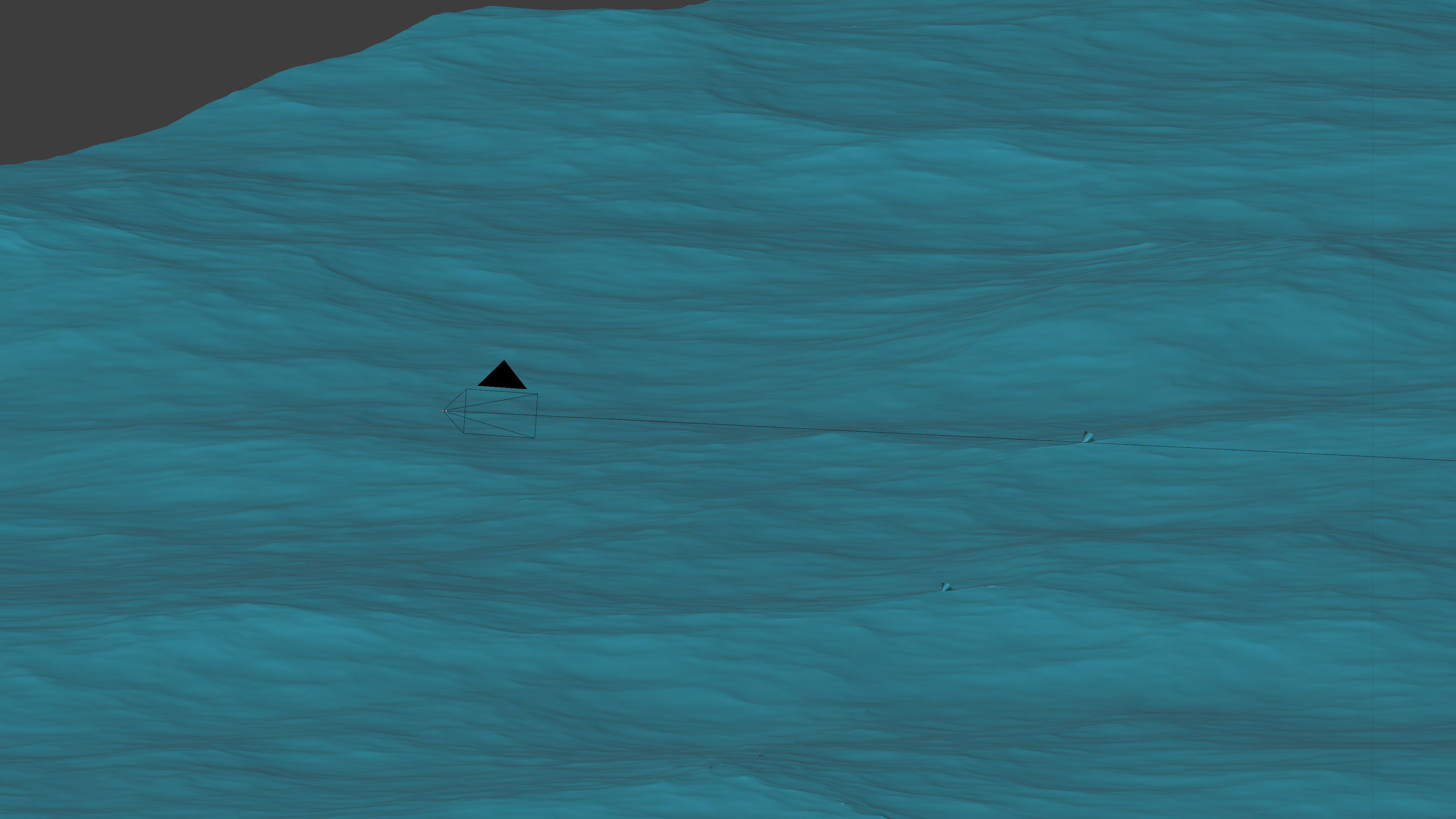 Looped Animated Ocean -- Blender Cycles 3D model_7