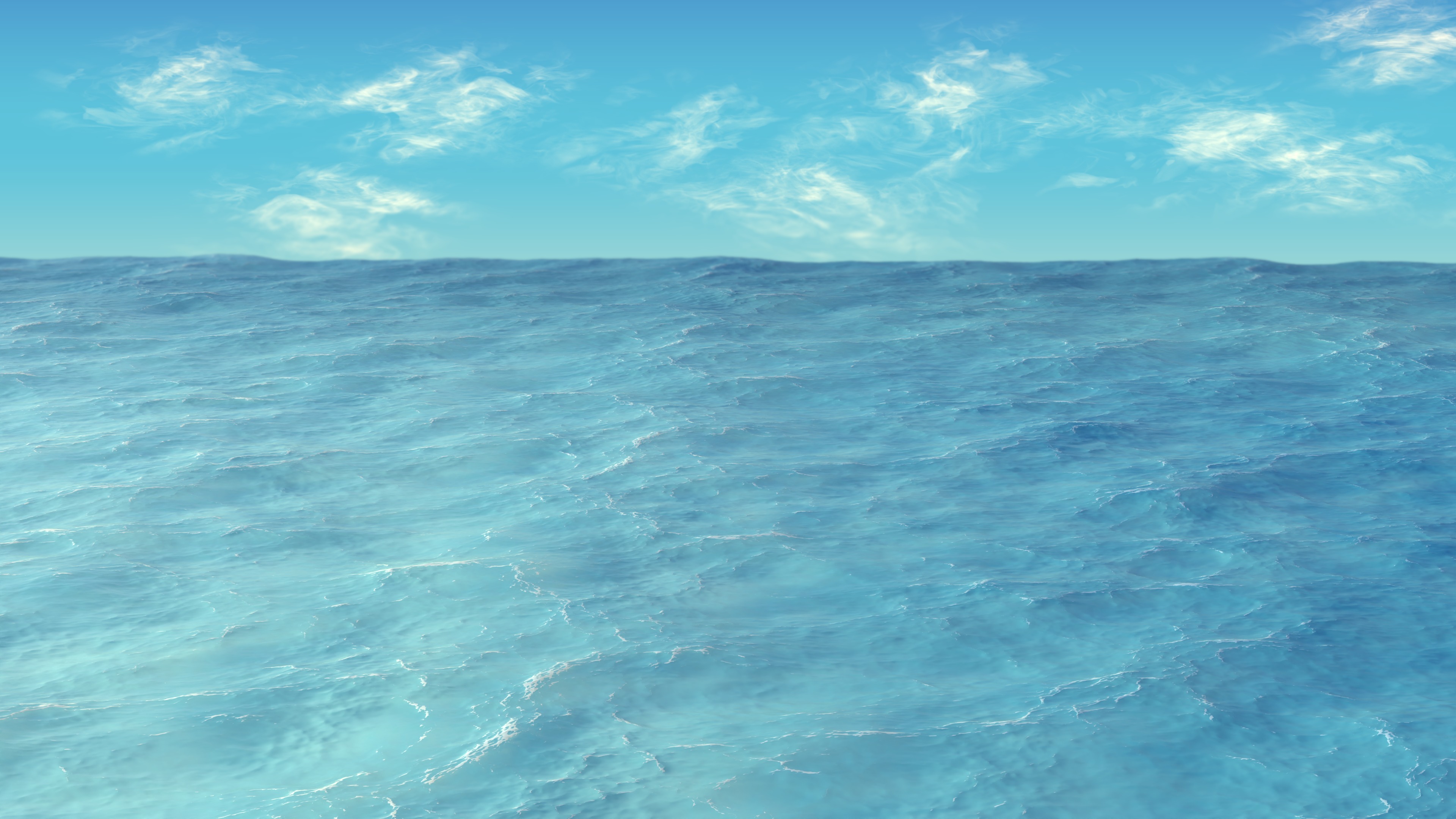 Looped Animated Ocean -- Blender Cycles 3D model_3
