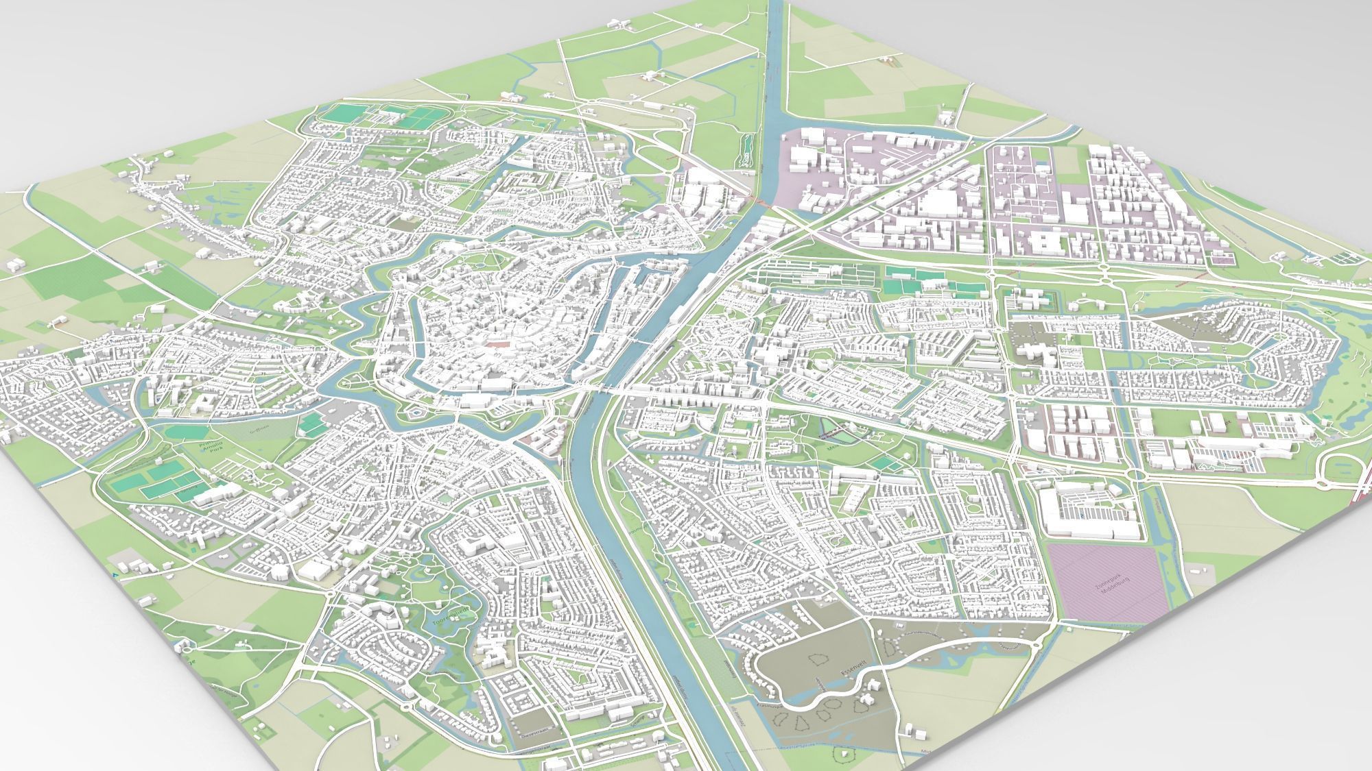Cityscape Middelburg Netherlands 3D model_6