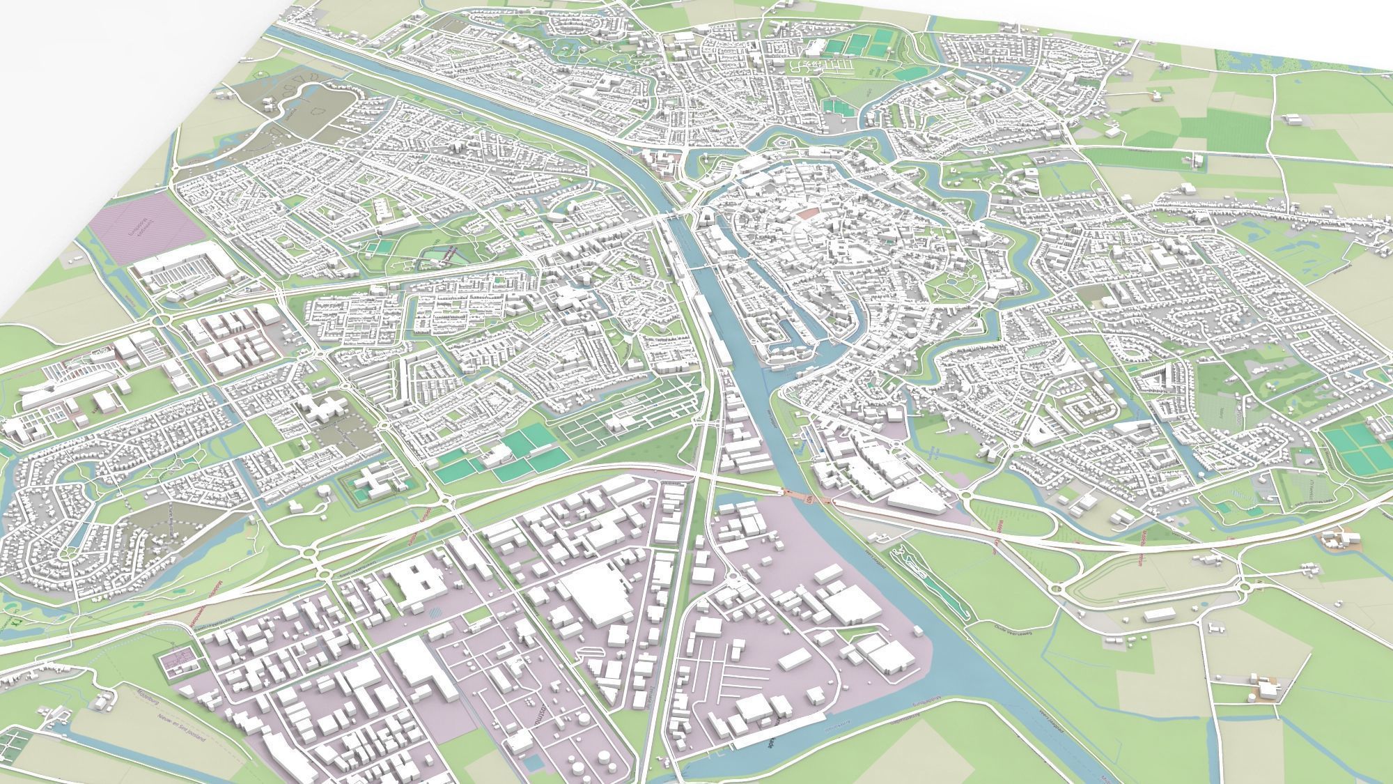 Cityscape Middelburg Netherlands 3D model_3