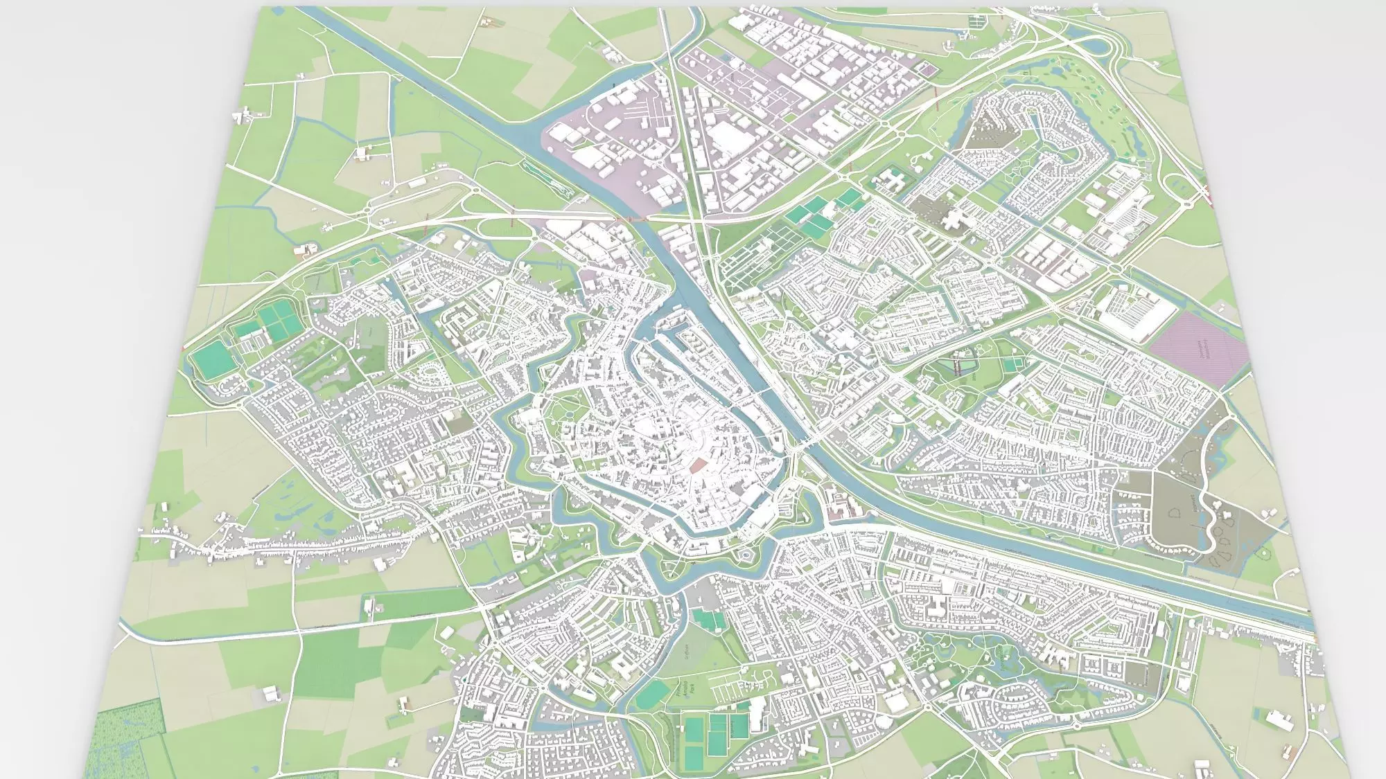 Cityscape Middelburg Netherlands 3D model_0