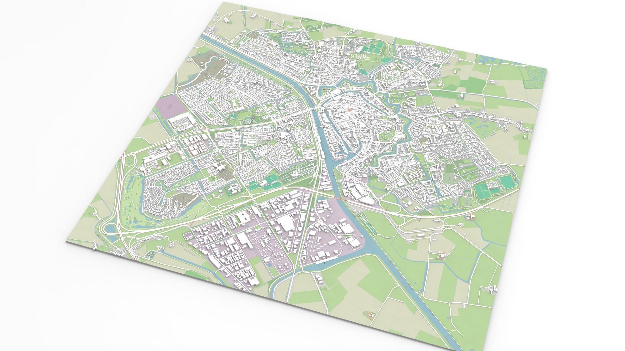 Cityscape Middelburg Netherlands 3D model_8