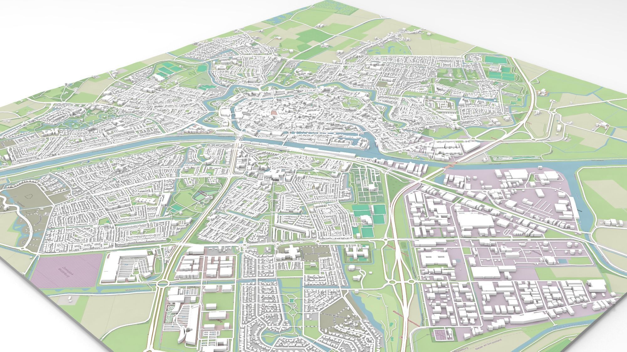 Cityscape Middelburg Netherlands 3D model_5