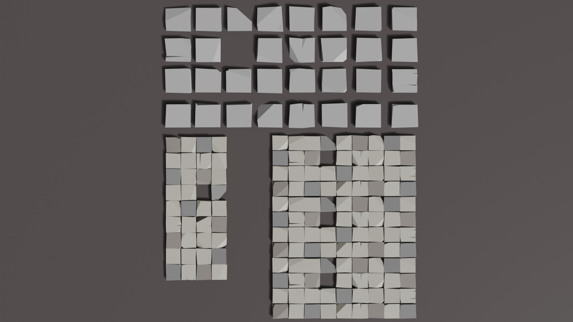 Stylised low poly Paved cobble stone Free low-poly 3D model_4
