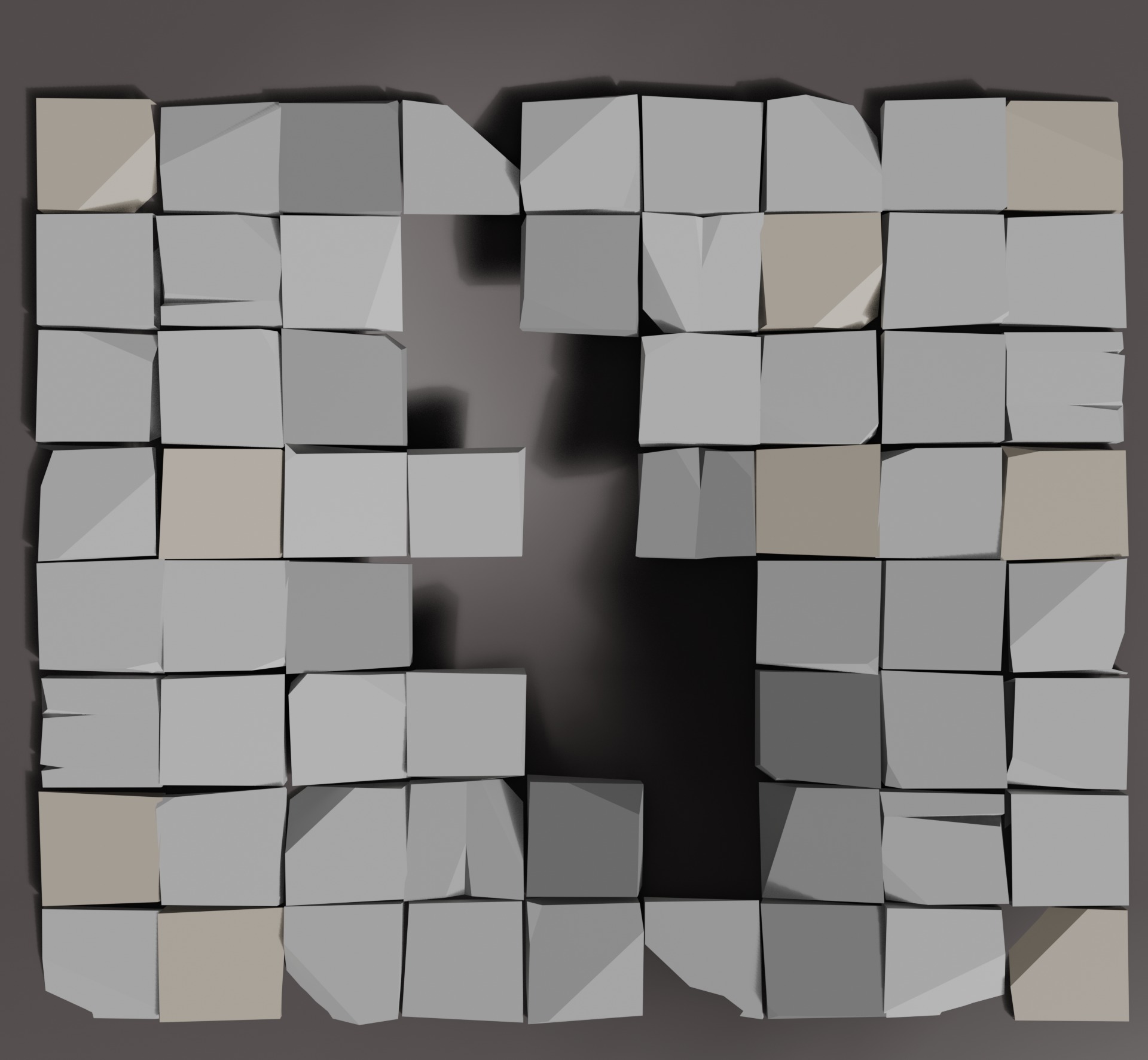 Stylised low poly Paved cobble stone Free low-poly 3D model_8