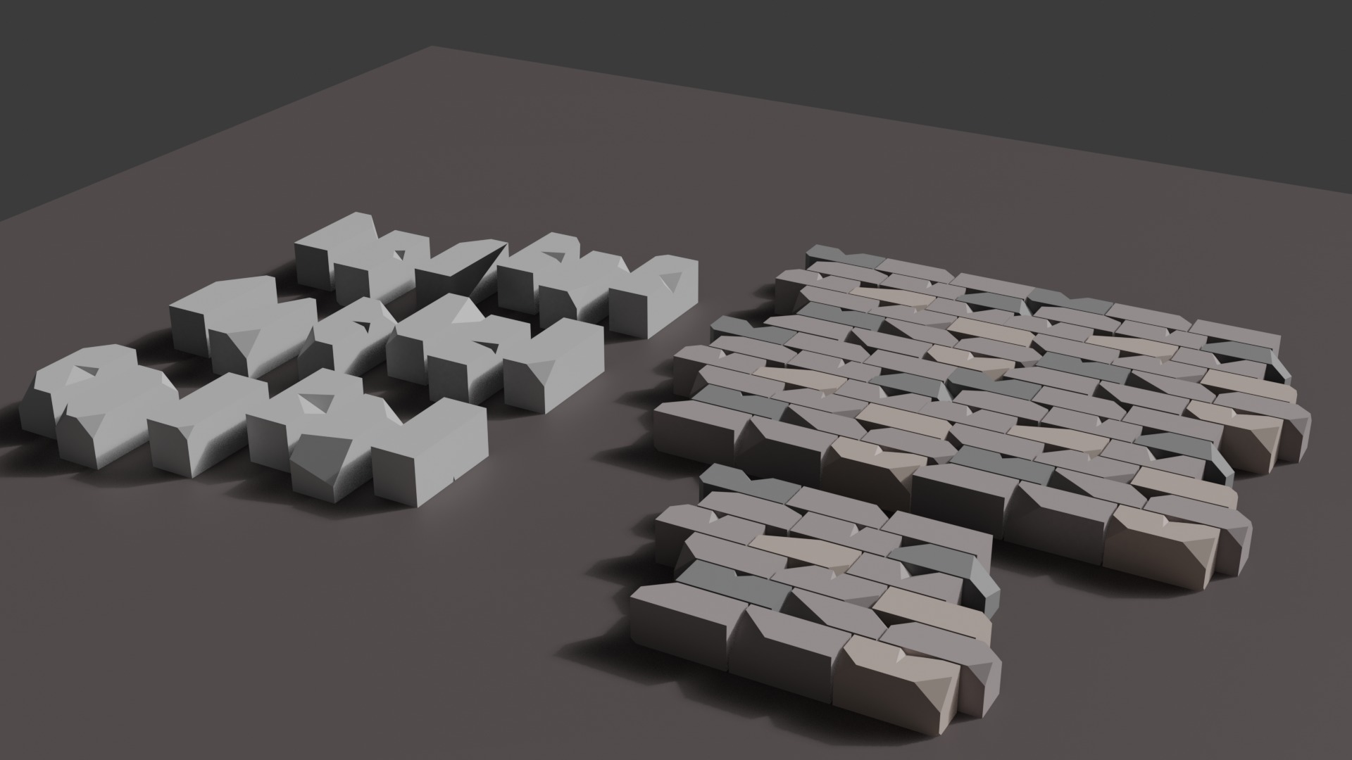 Stylised low poly Paved cobble stone Free low-poly 3D model_5