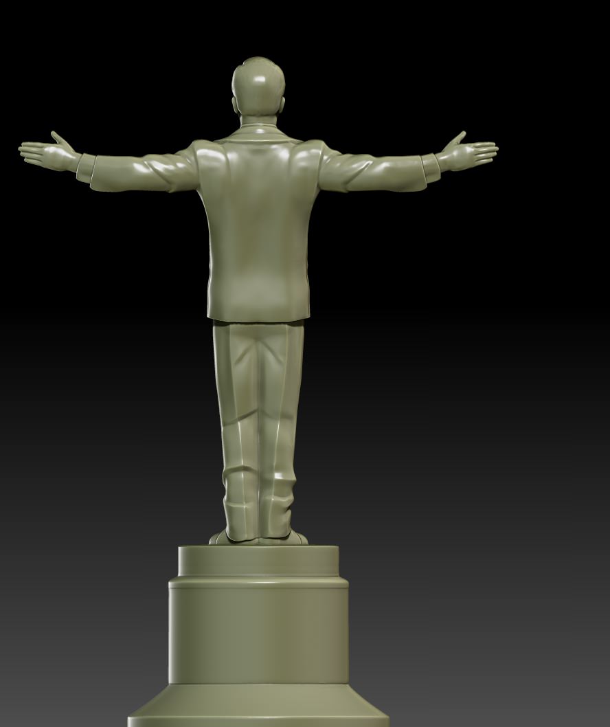 Leonardo Award Figurine Free 3D print model_6