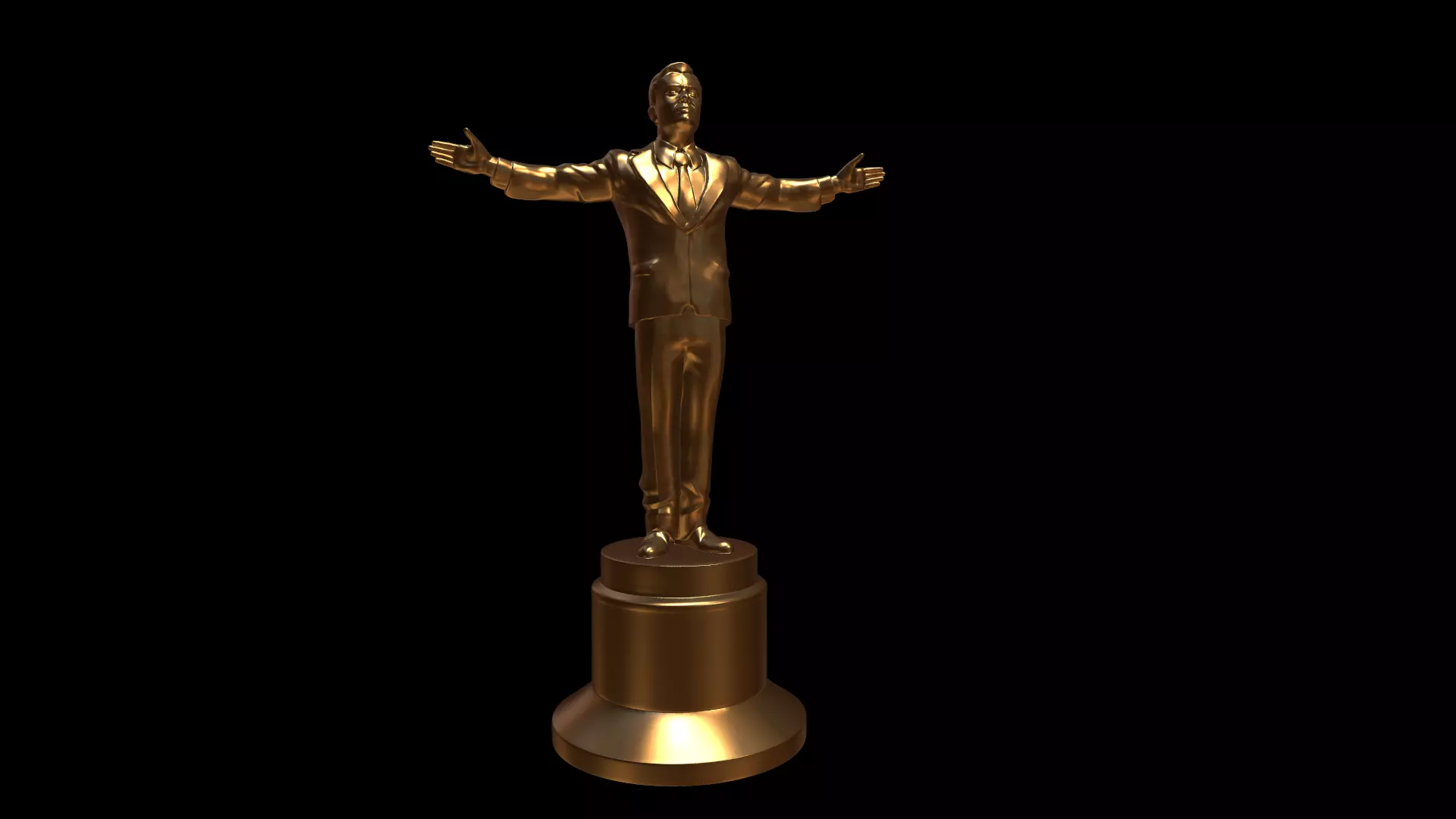 Leonardo Award Figurine Free 3D print model_0
