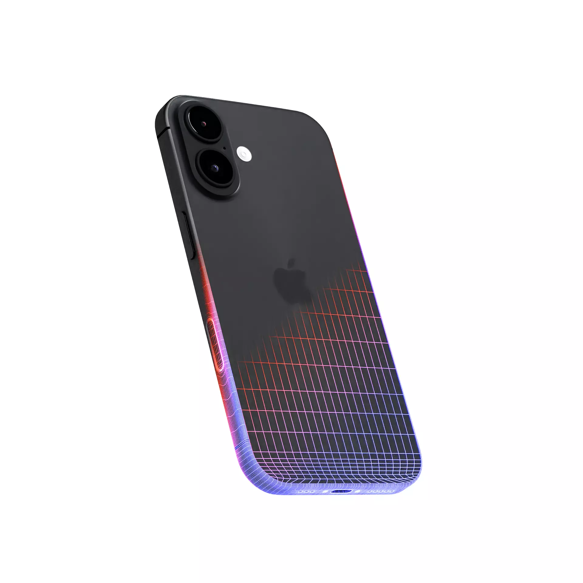Iphone 16 Black High Quality 3D Model Low-poly 3D model