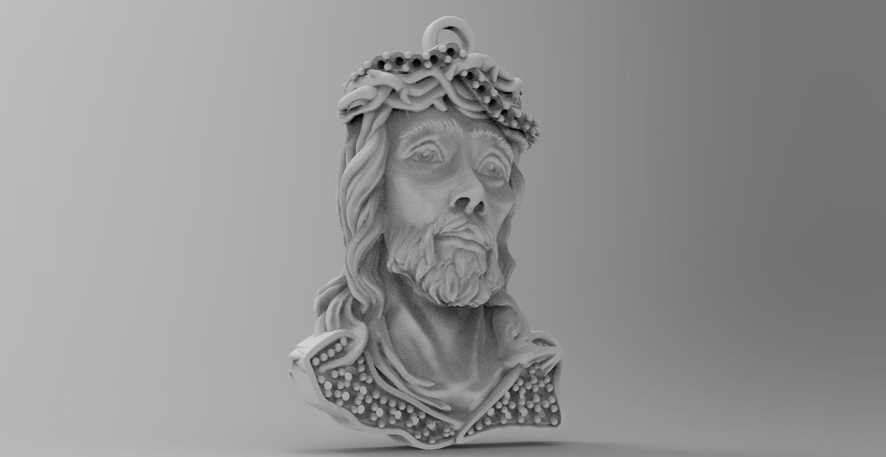 cara cristo head  3D print model_6