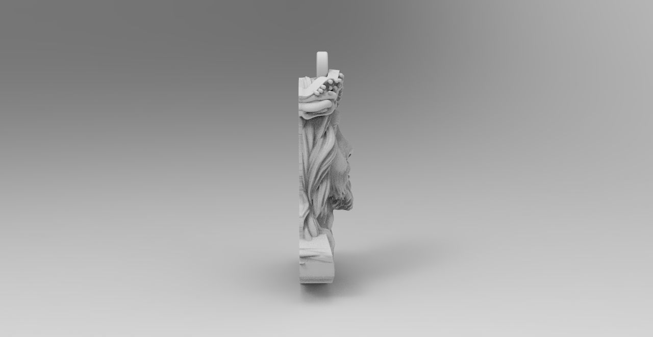 cara cristo head  3D print model_5
