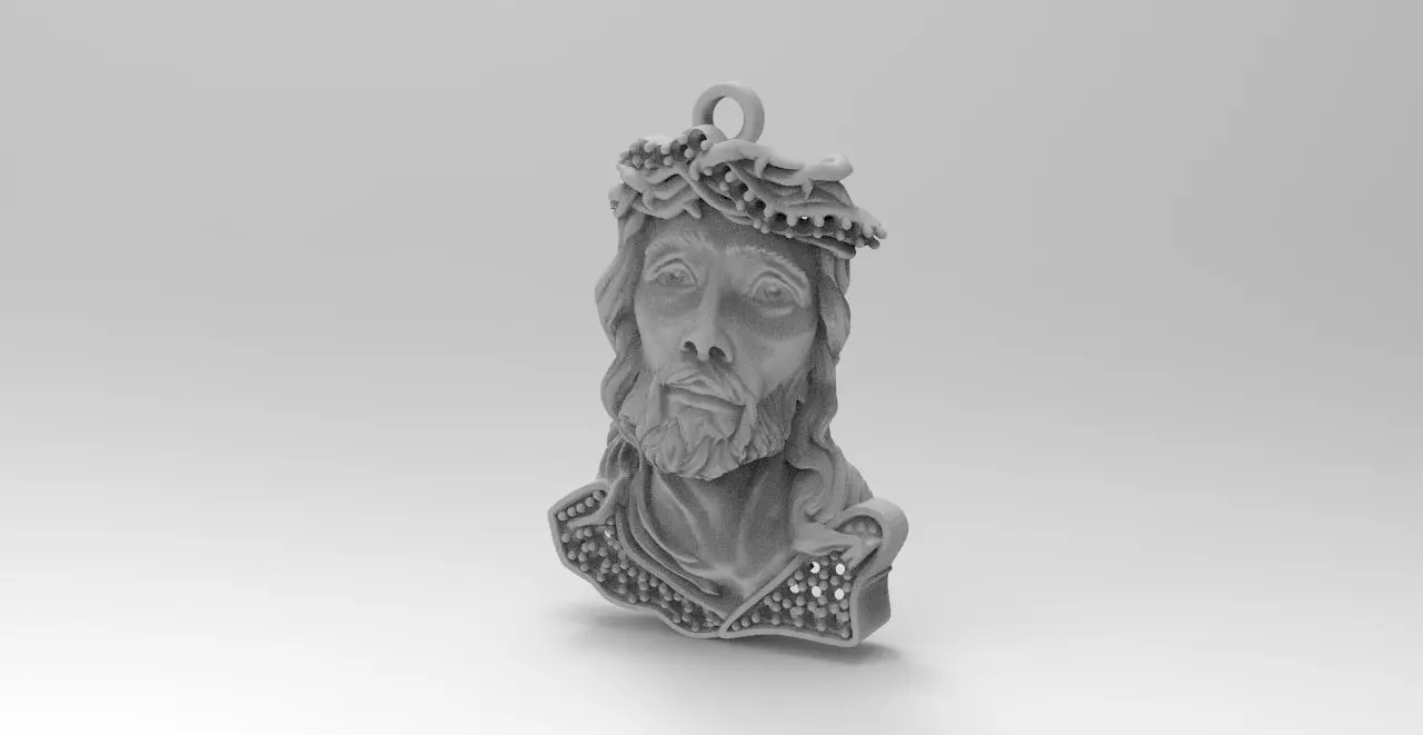 cara cristo head  3D print model_0