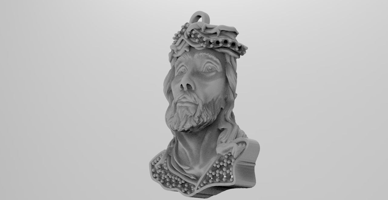 cara cristo head  3D print model_7