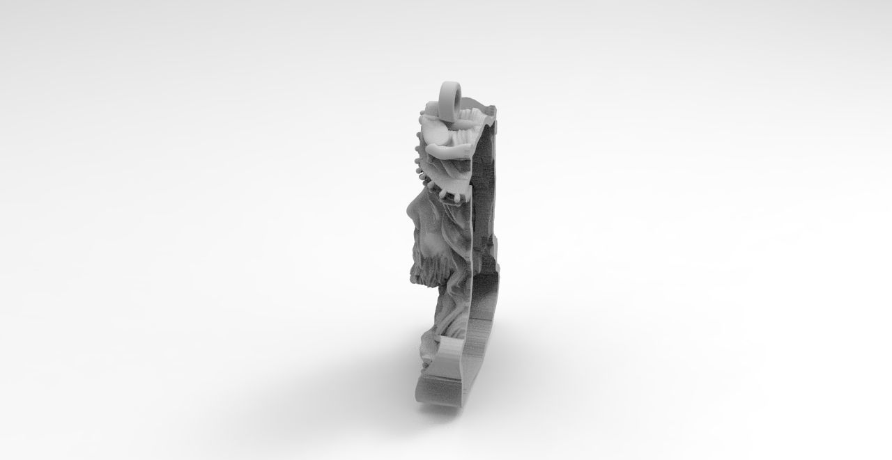 cara cristo head  3D print model_3