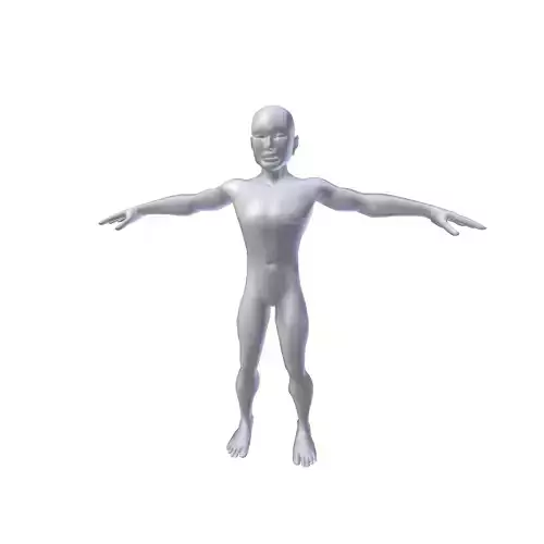 Boy 1 10m basemesh Low-poly 3D model